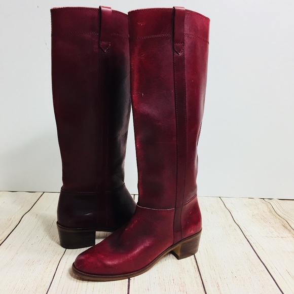 wine riding boots